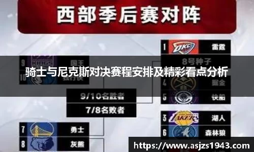 骑士与尼克斯对决赛程安排及精彩看点分析